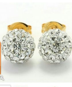 14k crystal Swarovski earrings